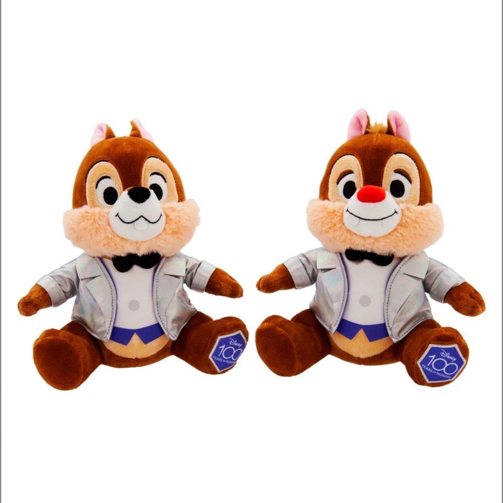 Disney Chip 'n Dale Disney100 Celebration Plush Set
